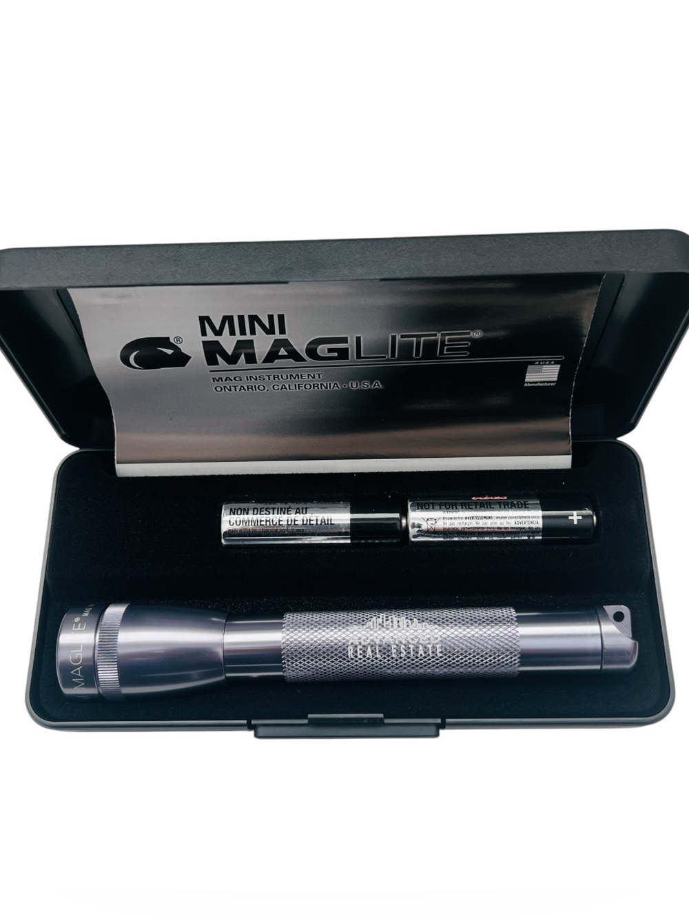 Mag-Lite Mini Flashlight Silver with Case Xenon Bulb